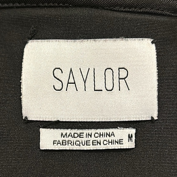 Anthropologie Saylor The Rebecca Black Velvet Floral Burnout Belted Vneck Romper - Picture 9 of 9